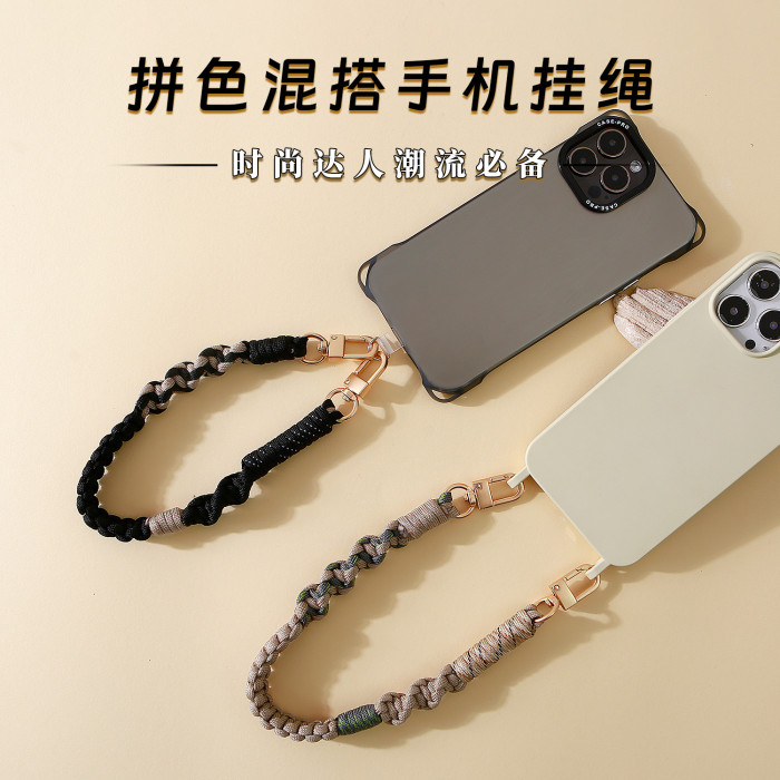 Personality Trend Fashion Trendy Phone Lanyard Anti-Lost Portable Universal Phone Handmade Woven Phone Chain, Necklaces