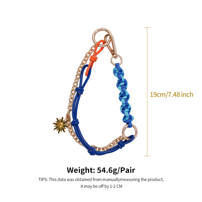 Original High-end Miu Style Bag Pendant Chain Fashion INS Style Leather Keychain Handmade Pendant, Necklaces
