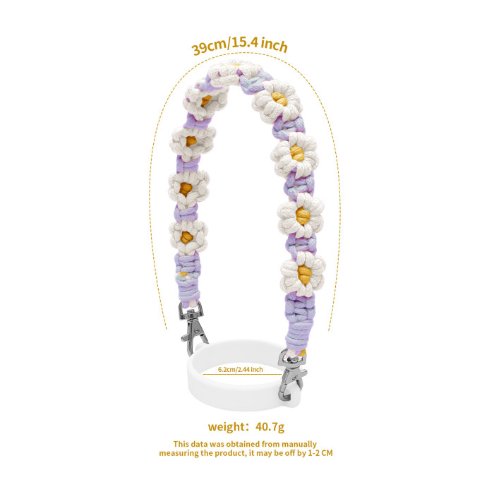 New High-Value New Year Hand-Woven Water Cup with Stanley Water Cup Accessories and Hand Strap, Jewelry