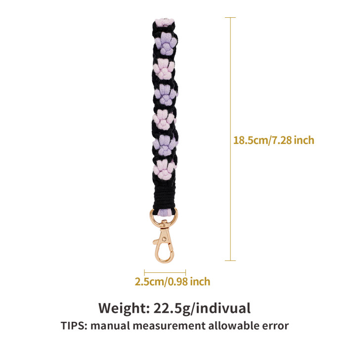 Hand-Woven Creative Cat Paw Phone Lanyard High-Quality Bohemian Style Fresh Keychain Pendant, Necklaces