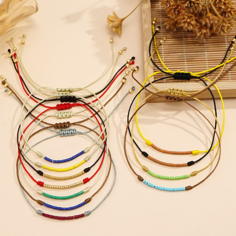 Handmade Woven Zodiac Year Red String Bracelet for Women Summer Fashion Trendy Wealth and Peace Bracelet In Stock Wholesale