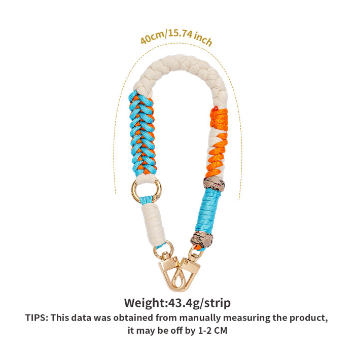 Original Dopamine Bag Handheld Strap with Lanyard Handmade Woven Style Colorful Phone Lanyard High-end Universal, Jew...