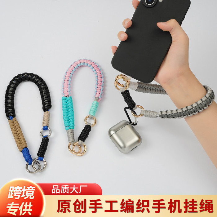 Original New Phone Lanyard Hand-Woven Pendant Short Phone Chain High-Quality Fashion Bag Strap, Necklaces