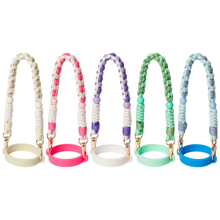 New Original Ice Tyrant Cup with Handheld Rope Handmade Heart-shaped Woven Stanley Water Cup Portable