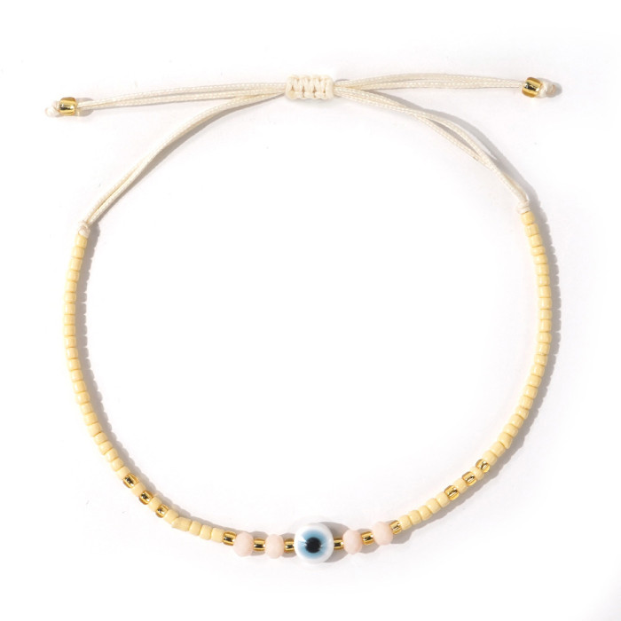 Bohemian Dopamine Bracelet Eye Resin Small Accessories Summer Beach Wear Hand Jewelry Stall Hot-Selling Bracelet