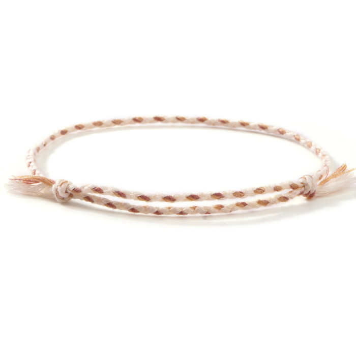 Bohemian Style Cotton Rope Woven Trendy Bracelet Hand Rope for Men and Women Summer Beach Colorful Hand-twisted Frien...