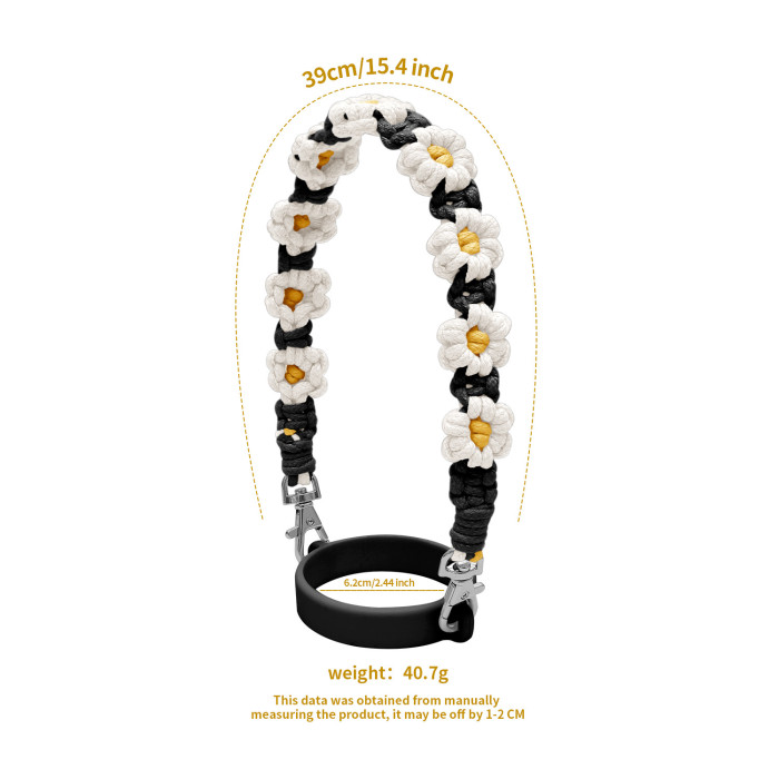 New High-Value New Year Hand-Woven Water Cup with Stanley Water Cup Accessories and Hand Strap, Jewelry