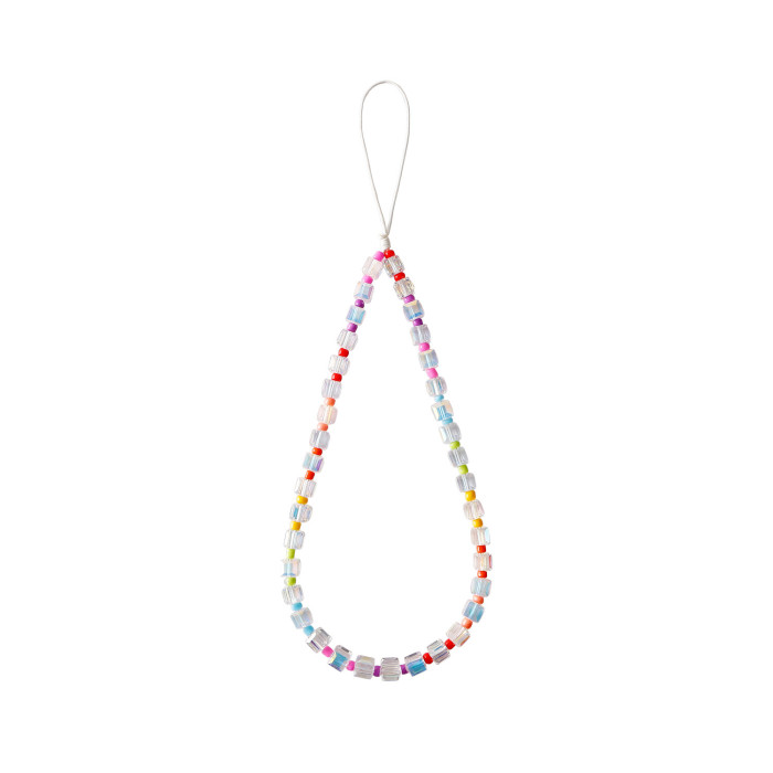 Summer Dopamine Color Fashion Versatile Niche Japanese and Korean Ins Style Transparent Sugar Cube Crystal Women's Ph...