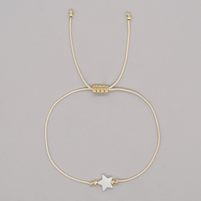 Minimalist Natural Stone Star Bracelet Couple Gift for Women Exquisite Small Accessories Commuting Simple Bracelet for Street Selling