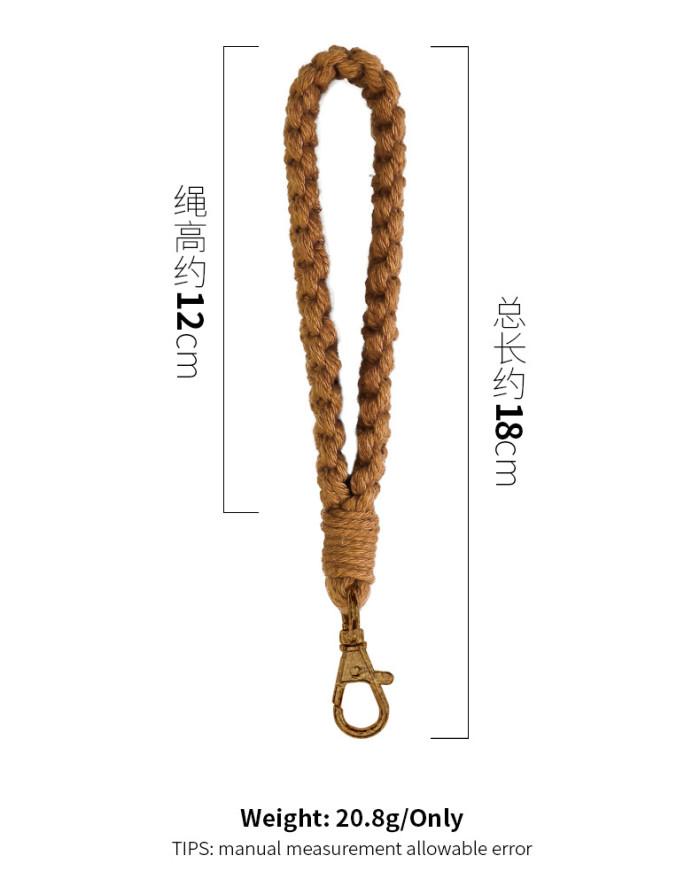 Foreign Trade Source Amazon Bracelet Keychain Pendant Ins Style Keychain Pendant Handmade Woven Phone Lanyard, Necklaces