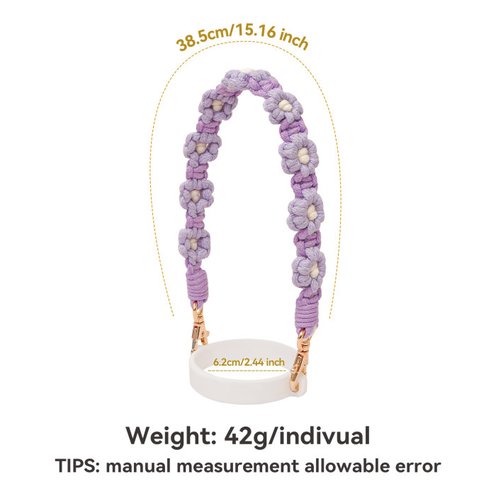 New High-Value New Year Hand-Woven Water Cup with Stanley Water Cup Accessories and Hand Strap, Jewelry