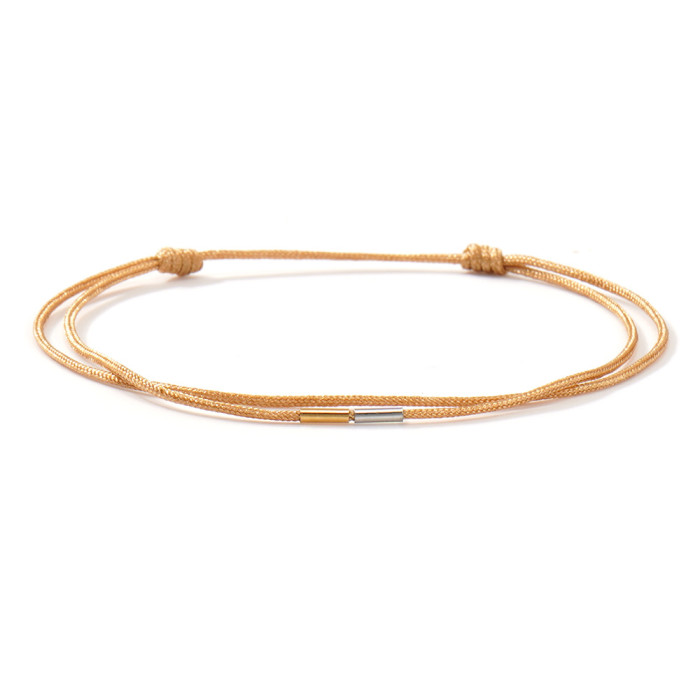 Colorful Thin Bracelet Wholesale Hot Item Adjustable Woven Bracelet Ins Niche Design Couple DIY Bracelet
