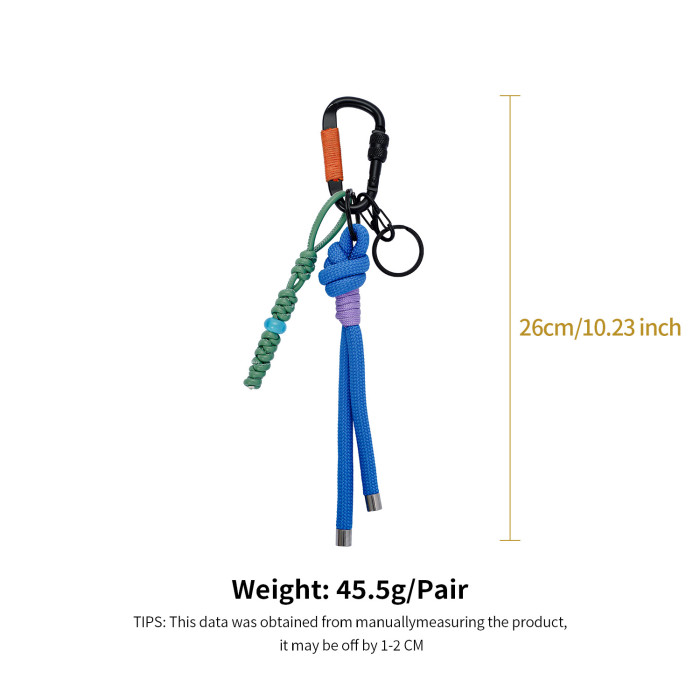 Original Creative Carabiner Bag Pendant Handmade Woven Paracord DIY High-End Outdoor Tassel Backpack Decoration