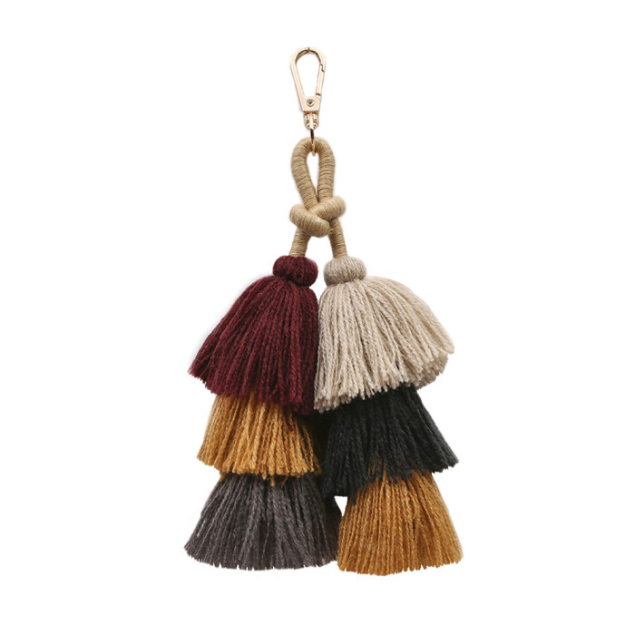 Original Personalized Rainbow Party Ghost Festival Halloween Decoration Pendant Tassel Bohemian Handmade Woven Hanging Ornament