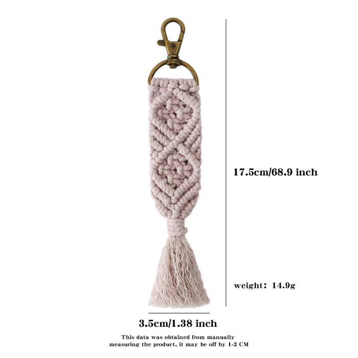 Jamie's New Bohemian Tassel Pendant Handwoven Fashion Versatile Bag Pendant Small Ornament Decoration