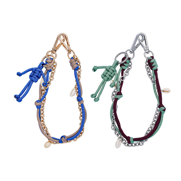 2025 New Miu Series Bag Pendant High-Quality Niche Robot Pendant Original Handmade Woven Rope Bag Charm, Necklaces