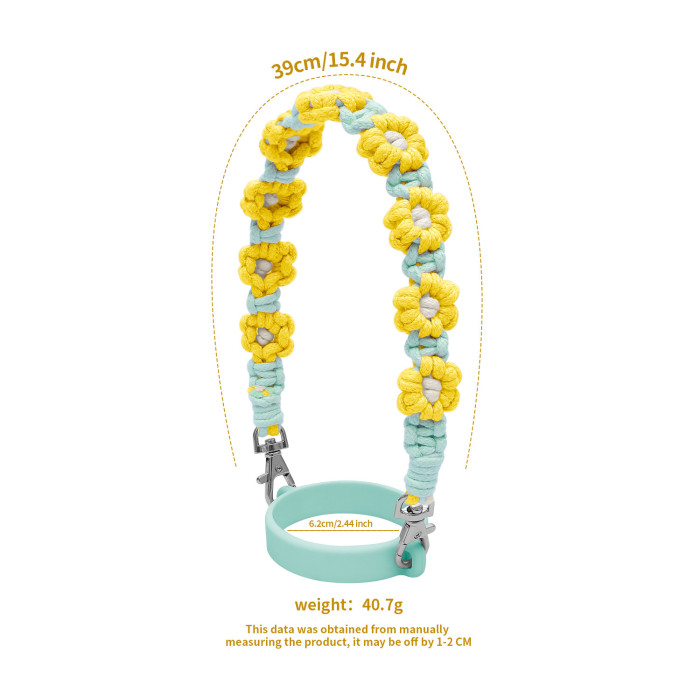 New High-Value New Year Hand-Woven Water Cup with Stanley Water Cup Accessories and Hand Strap, Jewelry