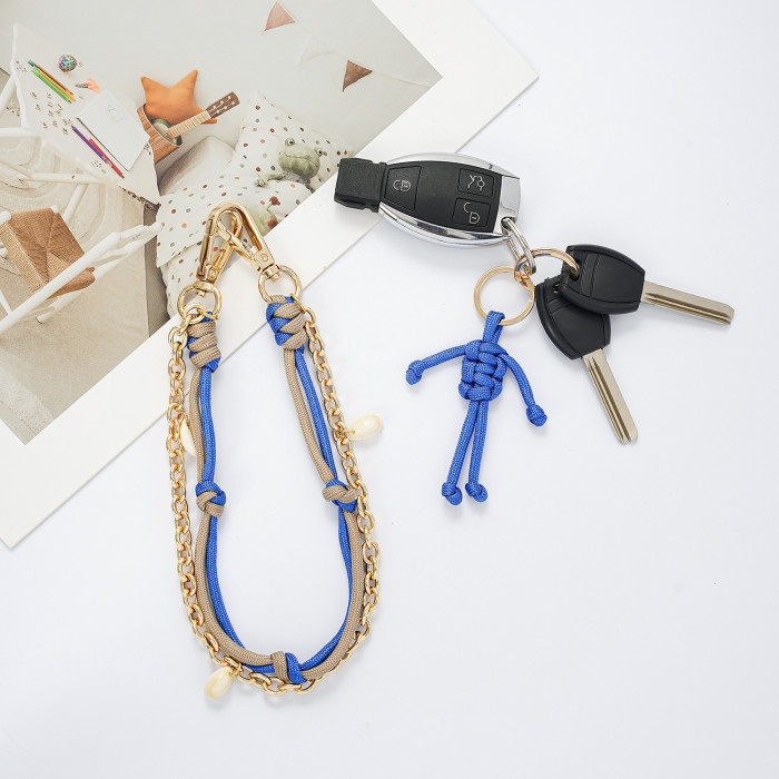2025 New Miu Series Bag Pendant High-Quality Niche Robot Pendant Original Handmade Woven Rope Bag Charm, Necklaces