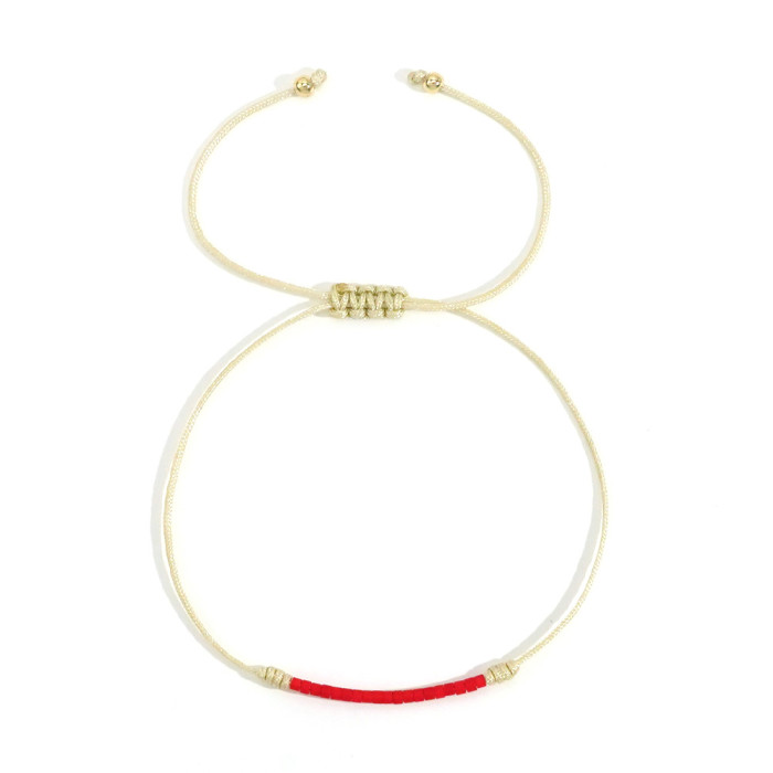 Handmade Woven Zodiac Year Red String Bracelet for Women Summer Fashion Trendy Wealth and Peace Bracelet in Stock Who...