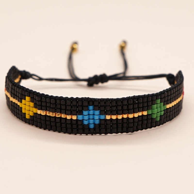 New Colorful Geometric Miyuki Bracelet Bohemian Style Personalized Handmade Woven Bead Bracelet Women's Jewelry