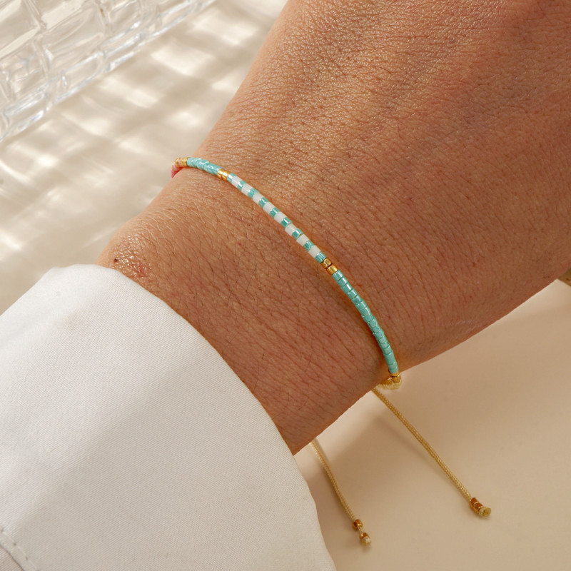 2025 New Miyuki Bracelet Niche Simple High-end Feel Fine Rice Beads Colorful Glass Bracelet Adjustable Jewelry