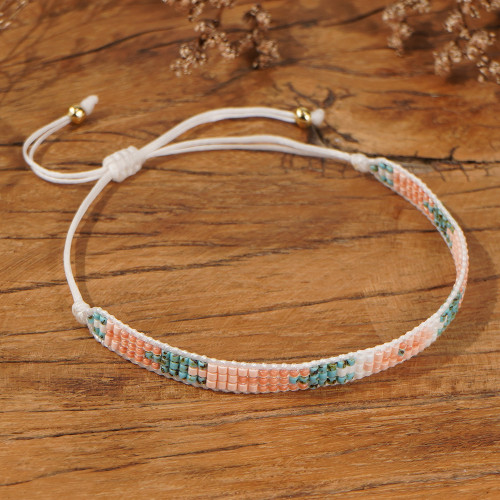 Creative Woven Bracelet Colorful Seed Bead Woven Bracelet Handmade New Woven Bracelet Handmade Braided Rope National Style