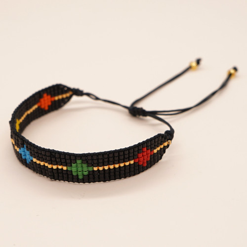 New Colorful Geometric Miyuki Bracelet Bohemian Style Personalized Handmade Woven Bead Bracelet Women's Jewelry
