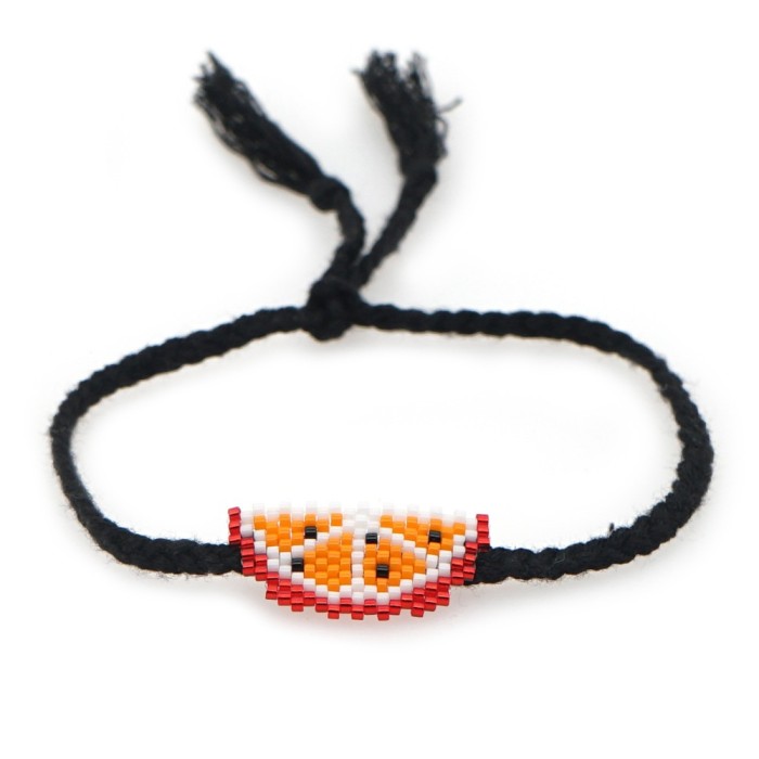 New Fruit Miyuki Bracelet Ethnic Style Evil Eye Antique Bead Woven Miyuki Bracelet