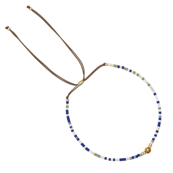 Custom Bohemian Style Natural Freshwater Pearl Bracelet Xiaomi Jewelry Women's Handmade Woven Bracelet