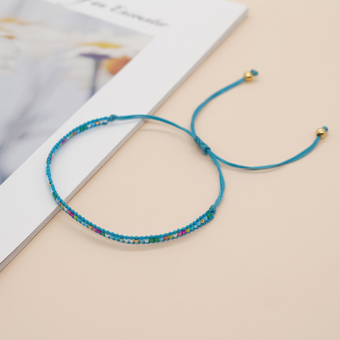 New Style Rice Bead Woven Bracelet Bohemian Colorful Woven Bracelet Handmade Woven Bracelet