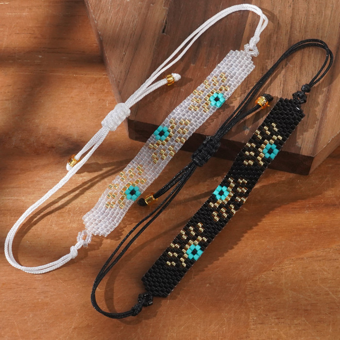 Personalized Leopard Print Miyuki Bracelet Simple Versatile Hand Jewelry Original Design Bohemian Seed Bead Woven Bra...