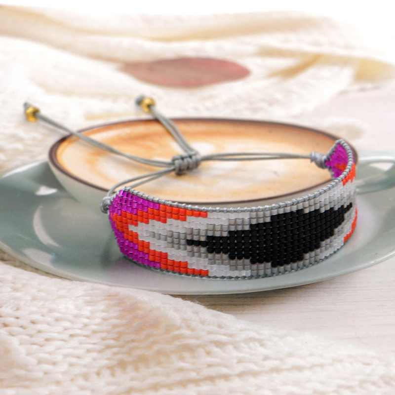INS Hot Selling Bohemian Style Geometric Pattern Miyuki Bracelet Set for Women European and American Cross-Border Woven Bead Bracelet