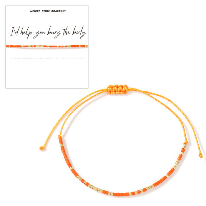 Bohemian Colorful Xiaomi Bead Bracelet Summer Women's Niche Light Luxury Jewelry Exquisite Details Show High-end Feel