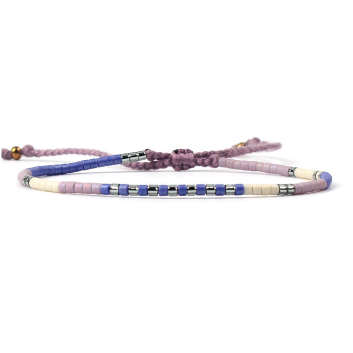 Niche Design Rainbow Rice Bead Woven Bracelet Internet Celebrity Fashion Beach Style Natural Shell Bracelet for Women