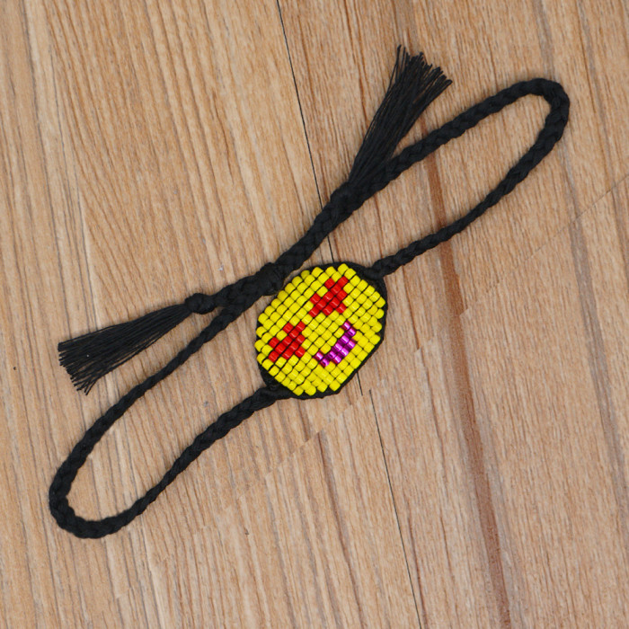 Ethnic Style Bracelet Antique DB Rice Beads Pure Hand-Woven Colorful Smiley Face Bracelet Women's Jewelry Wholesale