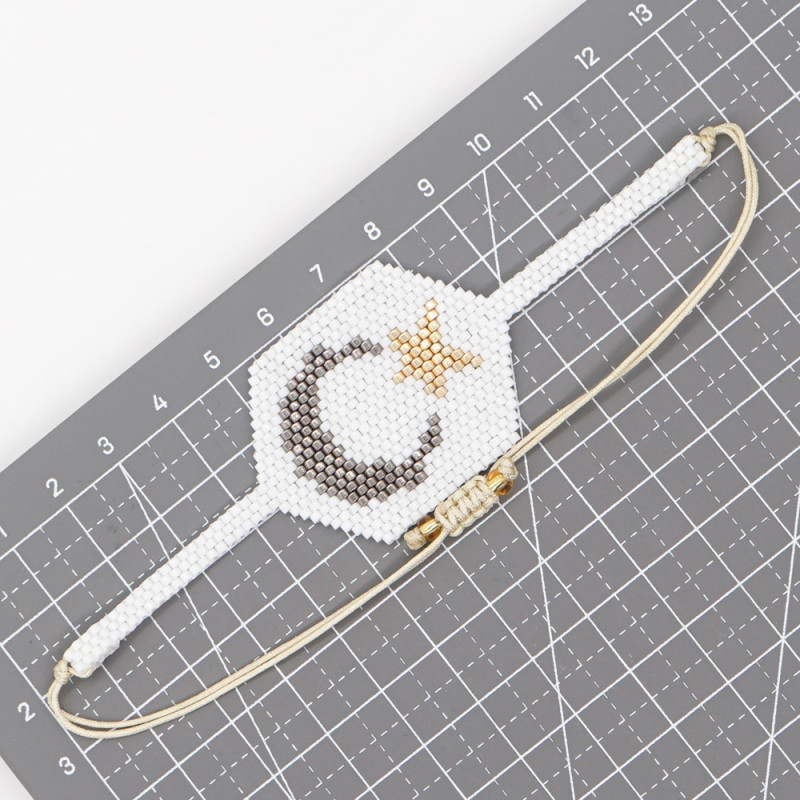 Bohemian Style European and American Character Miyuki Bracelet Handmade Woven Small Character Miyuki Bead Bracelet