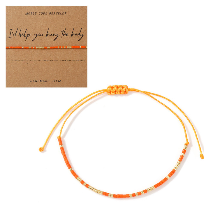 Bohemian Colorful Xiaomi Bead Bracelet Summer Women's Niche Light Luxury Jewelry Exquisite Details Show High-end Feel