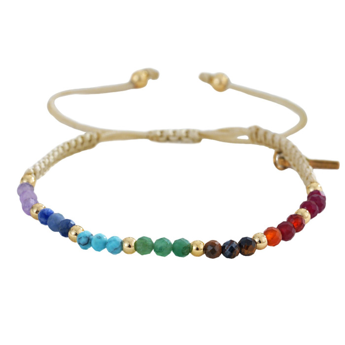 New Bohemian Style Hand Jewelry Colorful Light Luxury Rice Beads Niche European Beads Women's Bracelet Wholesale