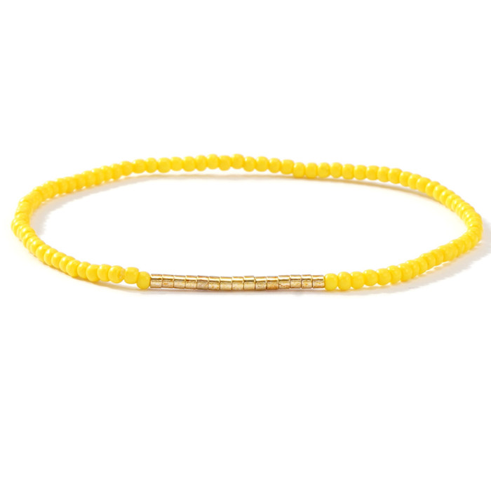 Summer New Bracelet Set Color-Block Rice Beads Square Beads Combination Trendy Ins Style Hand Accessories Wholesale S...