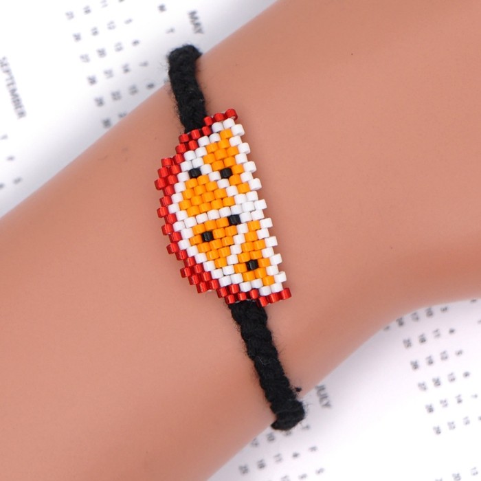 New Fruit Miyuki Bracelet Ethnic Style Evil Eye Antique Bead Woven Miyuki Bracelet