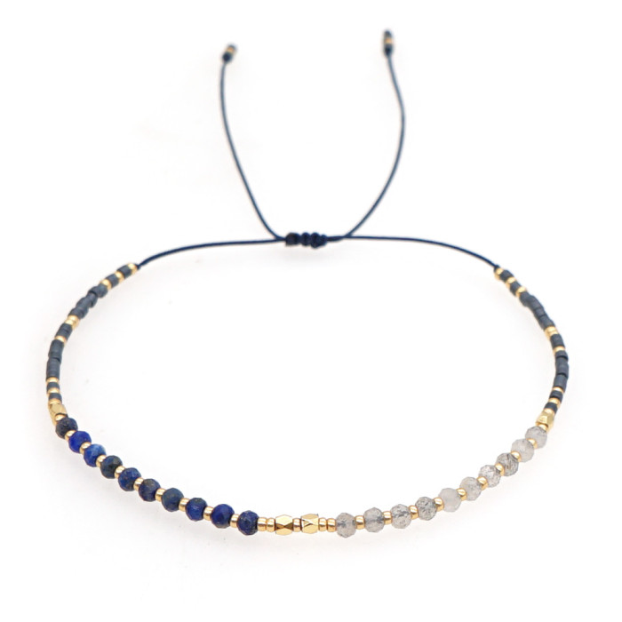 Custom Bohemian Style Natural Freshwater Pearl Bracelet Xiaomi Jewelry Women's Handmade Woven Bracelet