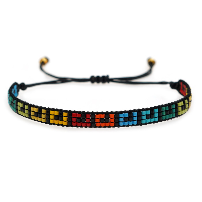 New Compact and Simple Amazon New Product Colorful Rice Beads Interchangeable Color Rice Beads Woven Bracelet Wholesale