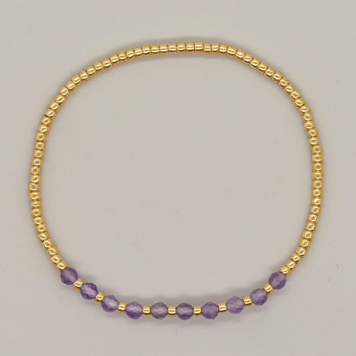 Hot-Selling Fashion Trend Jewelry Light Luxury Style Exquisite Bracelet Handmade Stacked Gemstone Beads Jewelry Bracelet