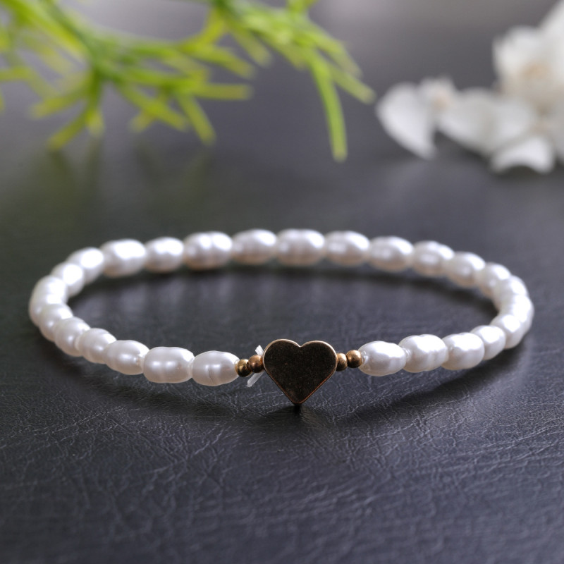 Light Luxury High-End Pearl Bracelet for Women, European and American Summer Fashion Trend, Rice Bead Woven Beaded Jewelry, Direct from Manufacturer
