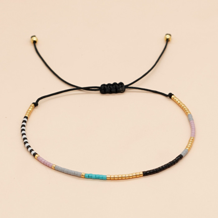 Bohemian Colorful Fashion Accessories E-commerce Hot Item Style Xiaomi Bracelet for Women and Men Handmade Woven Rice...