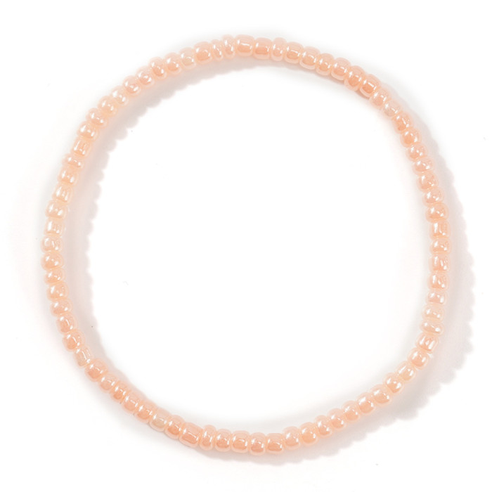 Hot-Selling Bohemian Colorful Rice Bead Elastic Cord Bracelet Beaded Personality Versatile INS Beaded Bracelet Rope