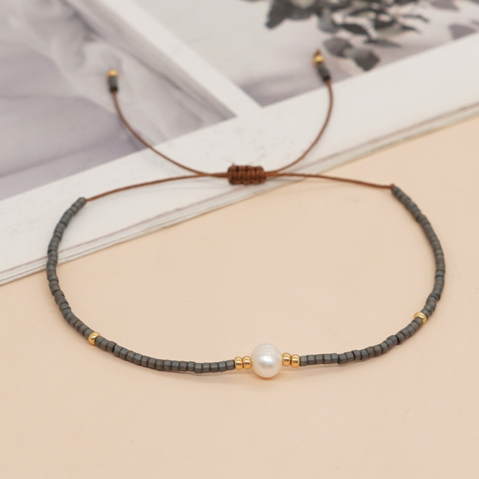 Summer Simple New Bohemian Style Hand Jewelry Colorful Light Luxury Xiaomi Beads Niche Women's Bracelet Beaded Wholesale
