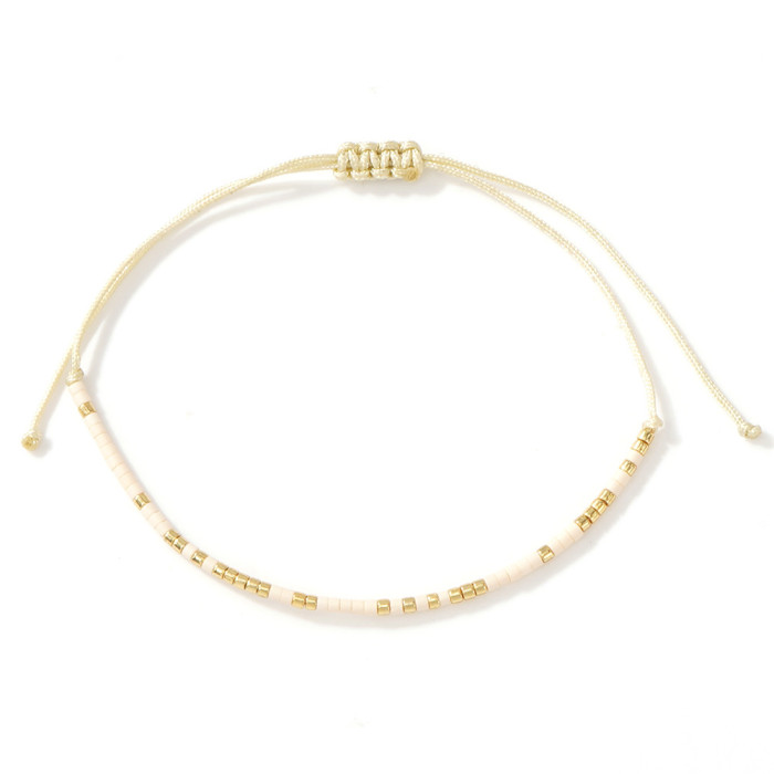 Bohemian Colorful Xiaomi Bead Bracelet Summer Women's Niche Light Luxury Jewelry Exquisite Details Show High-end Feel