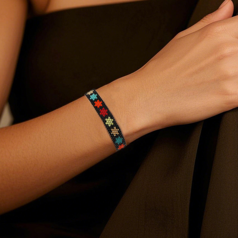 New Cross-Border New Valentine's Day Five-Pointed Star Pattern Miyuki DB Antique Rice Beads MIYUKI Pure Handmade Weaving
