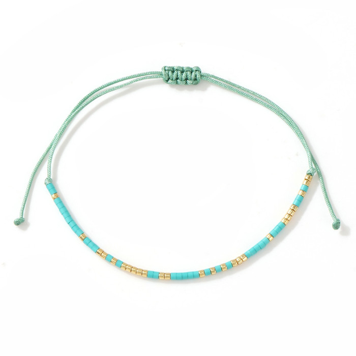 Bohemian Colorful Xiaomi Bead Bracelet Summer Women's Niche Light Luxury Jewelry Exquisite Details Show High-end Feel